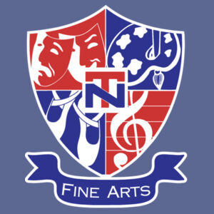 NT Fine Arts Screen Printed - Core Fleece Crewneck Sweatshirt - Long Sleeve Heather Contender Tee Design