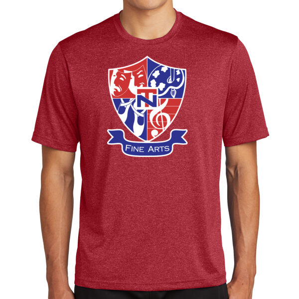 NT Fine Arts Screen Printed - Core Fleece Crewneck Sweatshirt - Heather Contender Tee Thumbnail